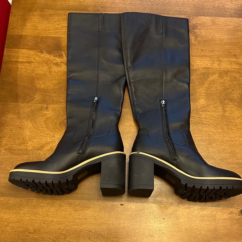 Dolce Vita Black Knee-High Women's Boots - Picture 4 of 6